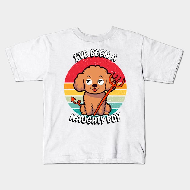 ive been a naughty boy - brown dog Kids T-Shirt by Pet Station